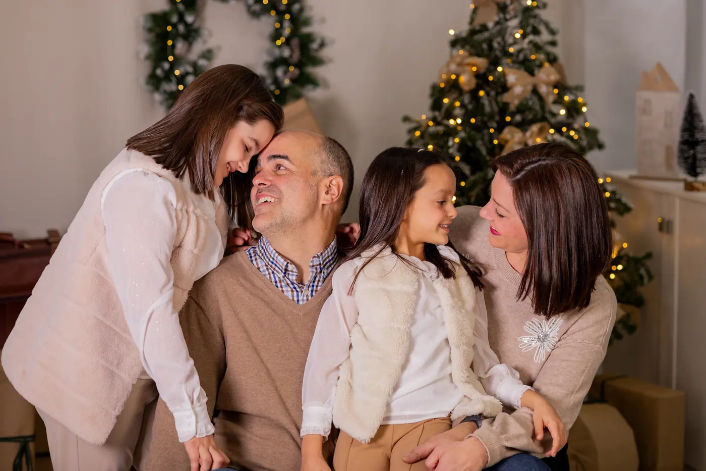 Foto familiar de Navidad